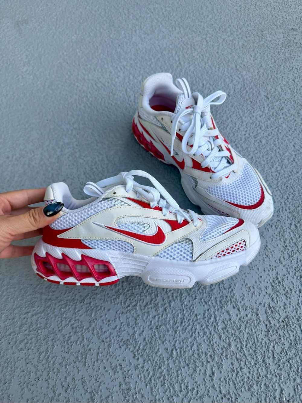 Nike Zoom Air Fire 'White University Red' Sneakers 7.5